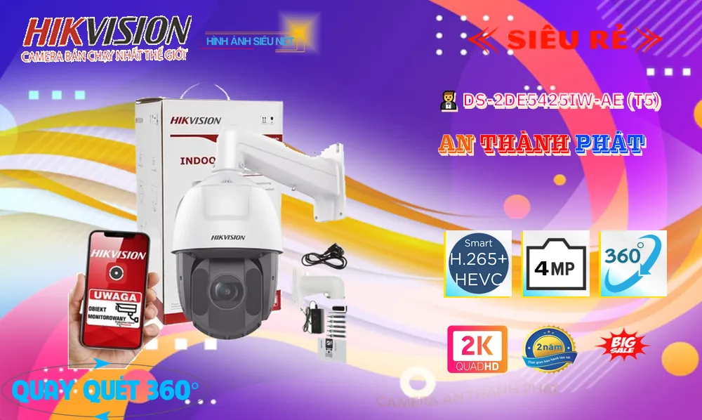 Camera Hikvision DS-2DE5425IW-AE(T5)