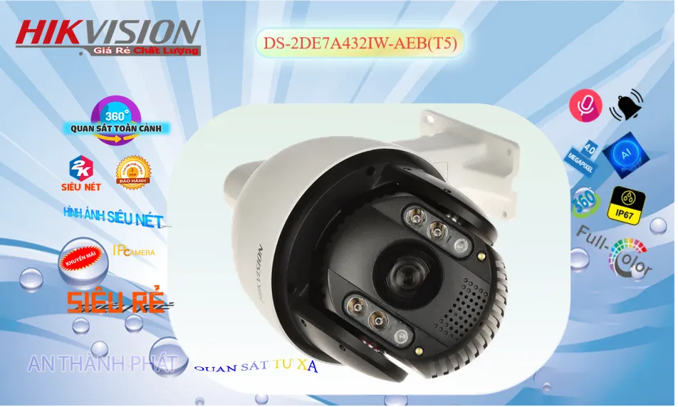 Camera An Ninh  Hikvision DS-2DE7A432IW-AEB(T5) Thiết kế Đẹp