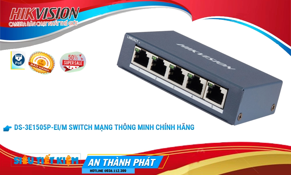 DS-3E1505P-EI/M Switch Hikvision