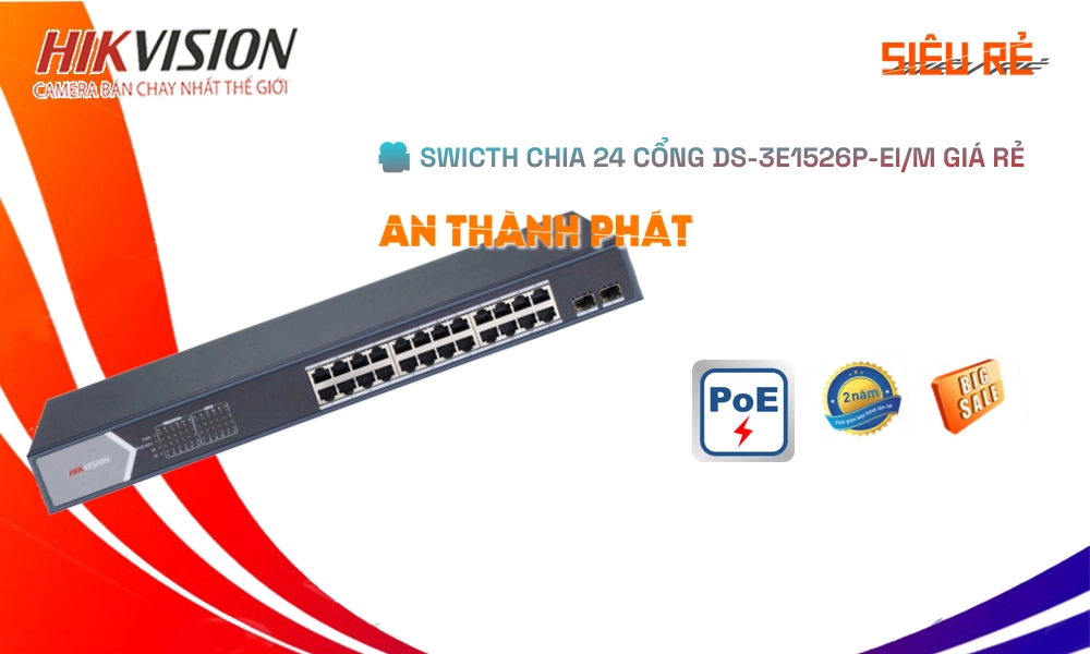 DS-3E1526P-EI/M  Hikvision  Bộ chia mạng