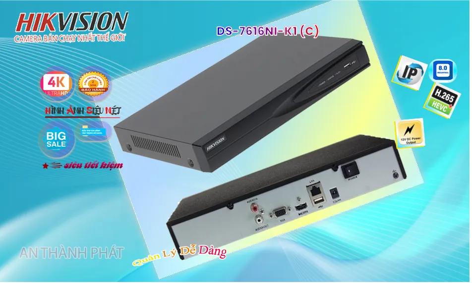 Hikvision DS-7616NI-K1 (C) Chất Lượng