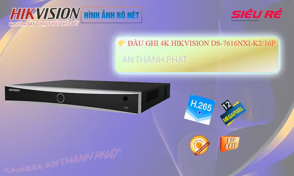 Đầu Ghi Hikvision DS-7616NXI-K2/16P