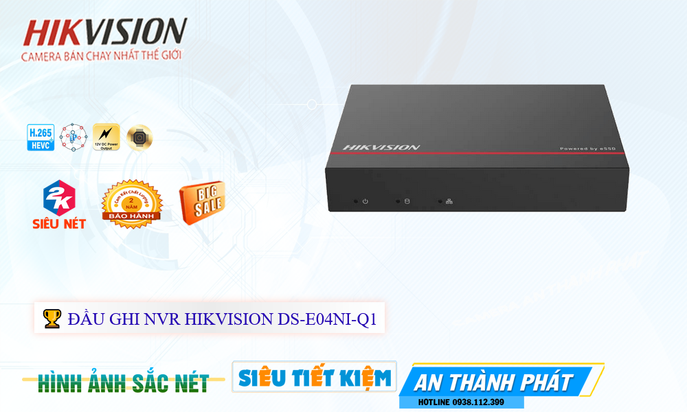Đầu ghi Hikvision DS-E04NI-Q1 Mẫu Đẹp