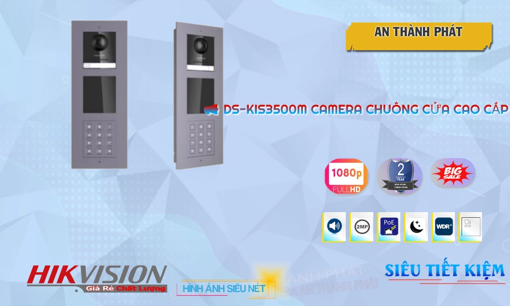 DS-KIS3500M  Chuôn Cửa màn hình   Hikvision