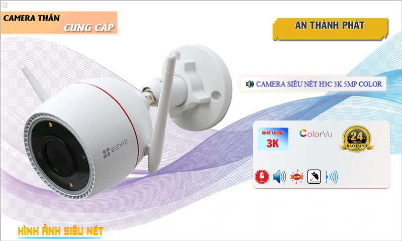 Camera Wifi Ezviz H3C 3K 5MP Color Mẫu Đẹp