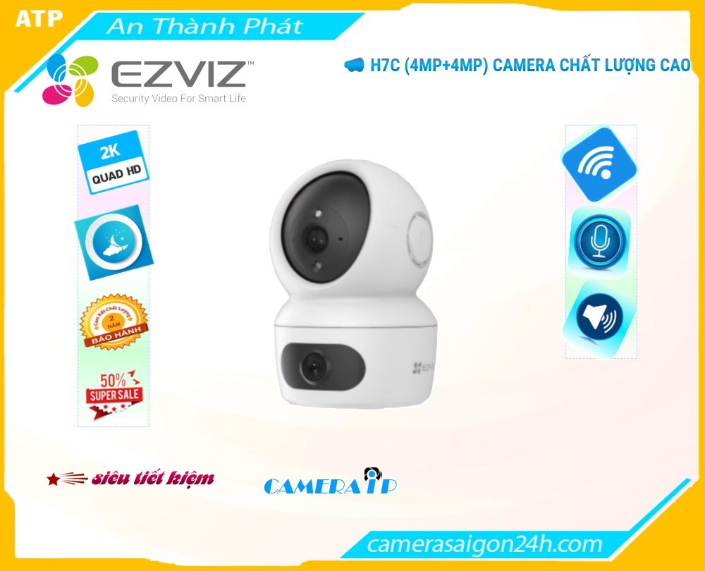 Camera Wifi Ezviz H7C (4MP+4MP)