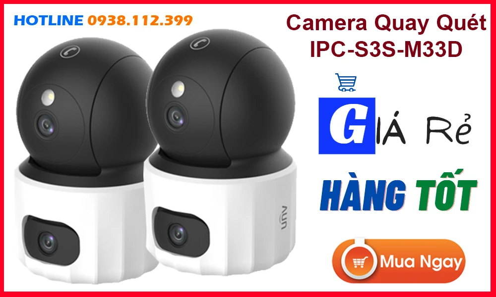 Camera Giá Rẻ UNV (Uniview) IPC-S3S-M33D Wifi IP Giá rẻ