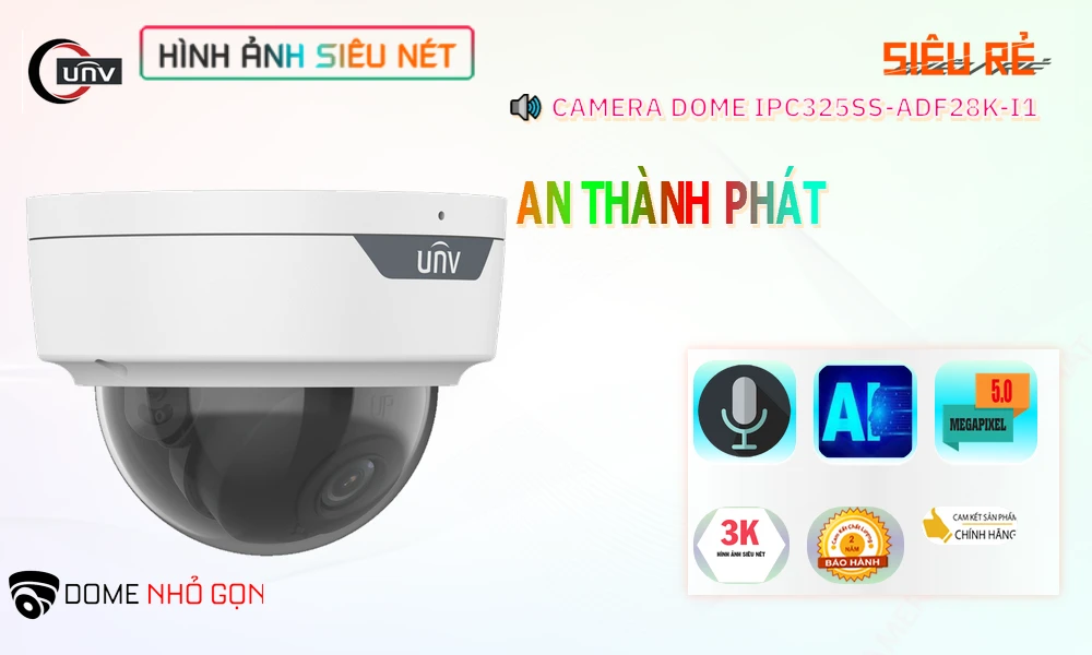 Camera UNIARCH IPC325SS-ADF28K-I1 5MP