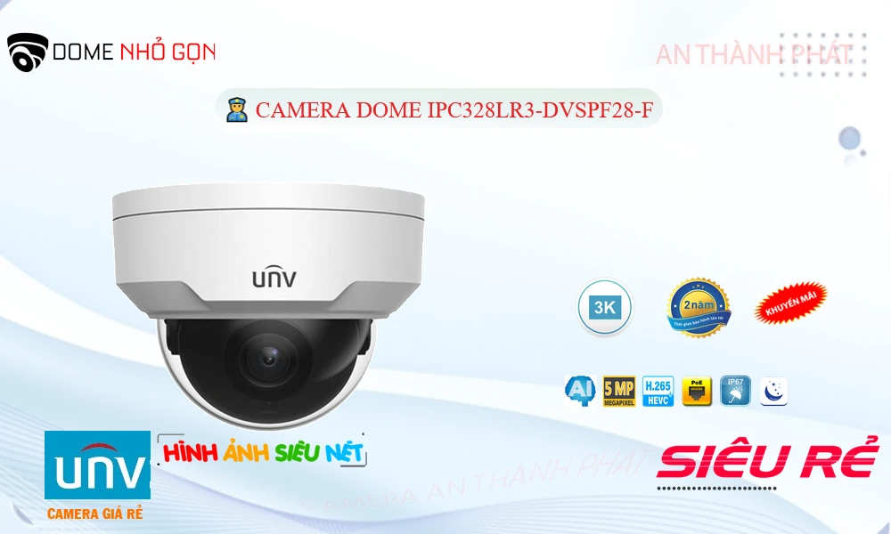 Camera Uniview IPC328LR3-DVSPF28-F