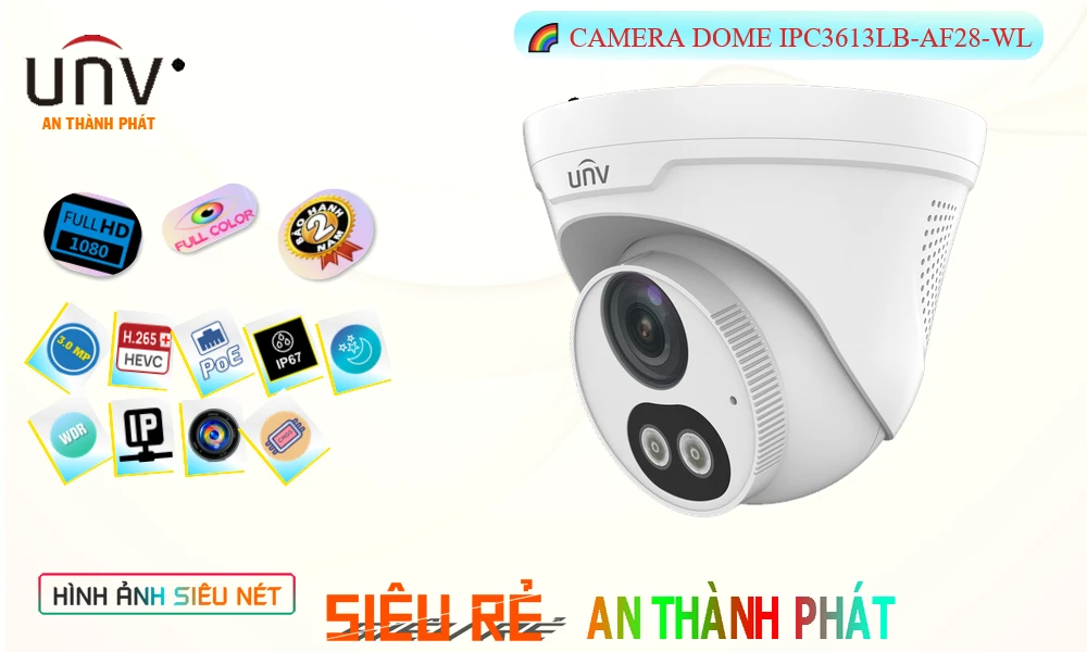 Camera Uniview IPC3613LB-AF28-WL