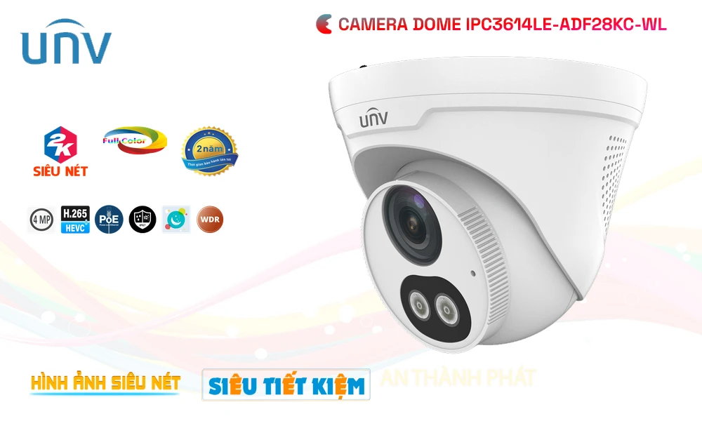 Camera Uniview IPC3614LE-ADF28KC-WL
