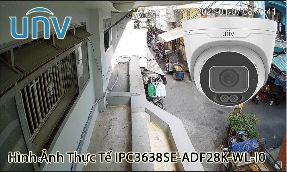 Camera IP POE với Trang bị Điện năng tiêu thụ 12V UNV (Uniview) IPC3638SE-ADF28K-WL-I0 Tiết Kiệm