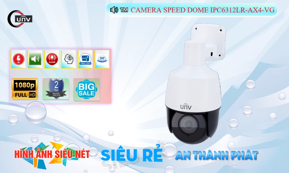 Camera UNV PTZ IPC6312LR-AX4-VG 2MP