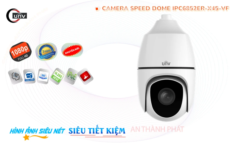 Camera UNV Speeddome IPC6852ER-X45-VF 2MP