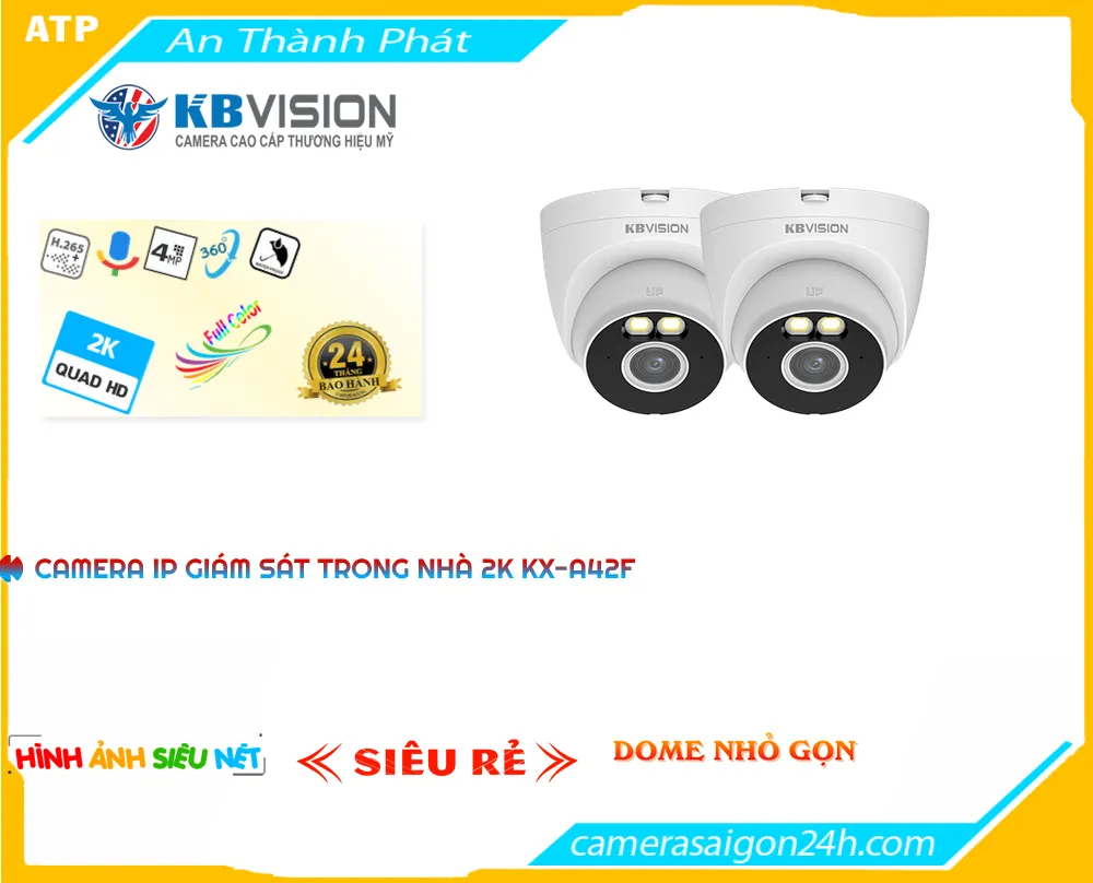 KX-A42F Camera IP Giá Rẻ Trong Nhà Hình Ảnh 2K