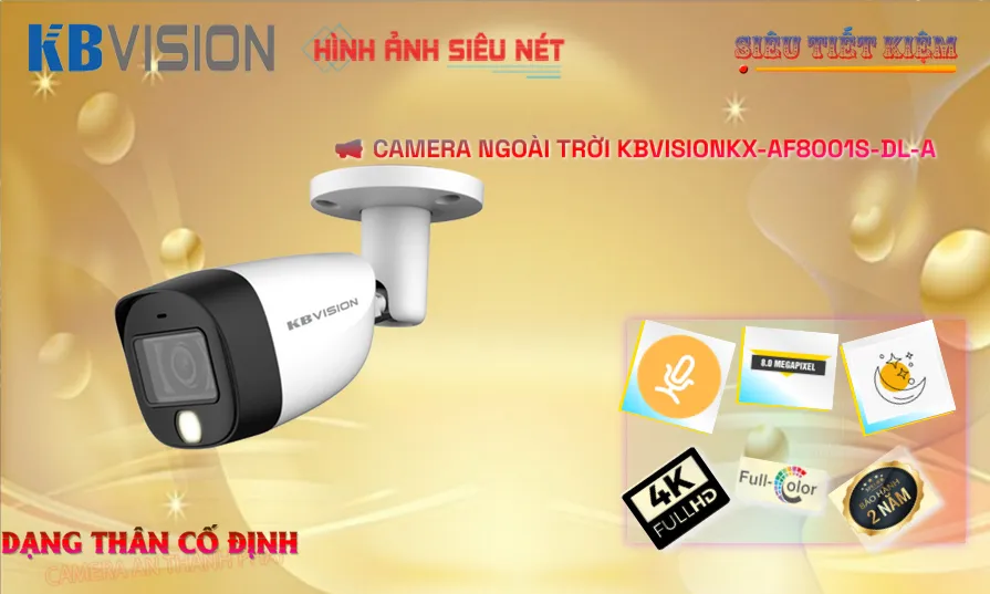 Camera KX-AF8001S-DL-A Lắp Ngoài Trời 8MP