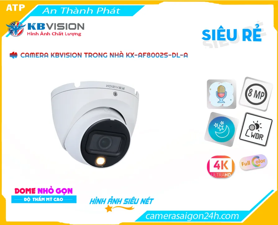 KBvision KX-AF8002S-DL-A Camera Dome 4K