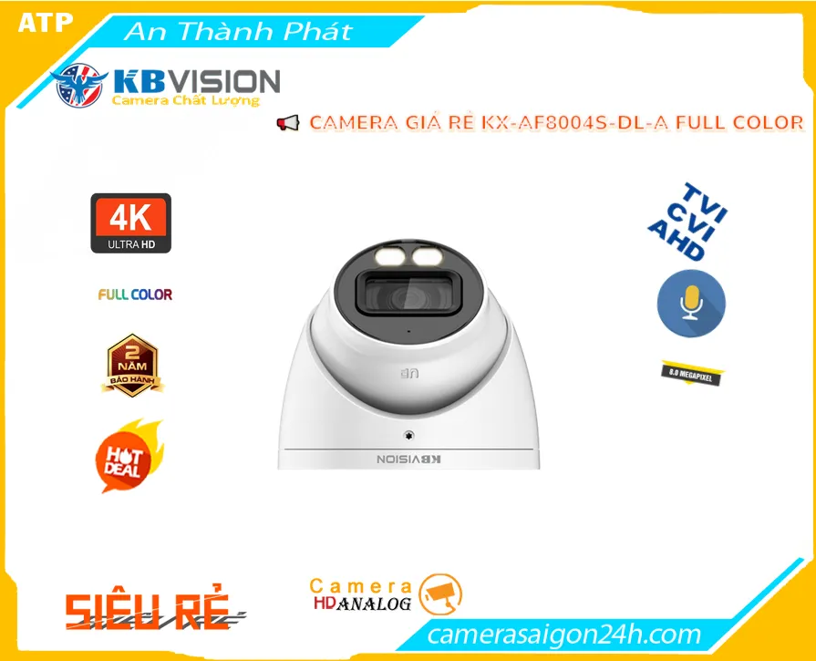 Camera Trong Nhà Giá Rẻ 4K KX-AF8004S-DL-A