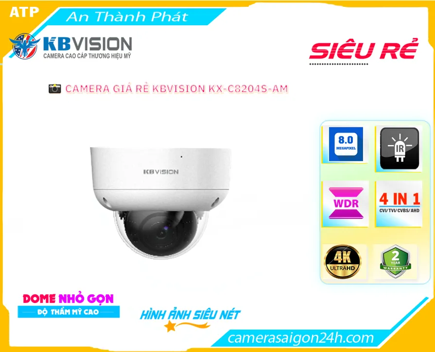 Camera Giá Rẻ KX-C8204S-AM 8MP