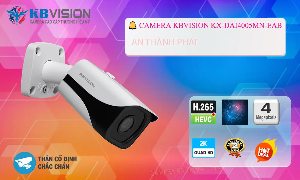 KX-DAi4005MN-EAB Camera  KBvision Công Nghệ Mới