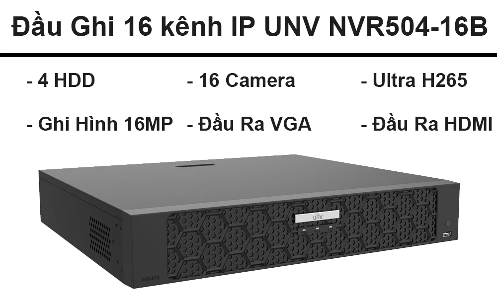 Đầu Ghi Uniview NVR504-16B