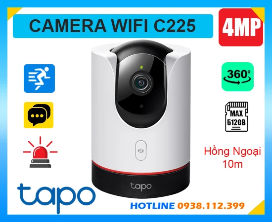 Camera Wifi Không Dây Tapo C225 (4MP), camera không dây Tapo C225, camera quan xoay 360 Tapo C225, lắp đặt camera Tapo C225, Tapo C225, C225,, camera quan sát Tapo C225, lắp camera Tapo C225 giá rẻ, camera chính hãng Tapo C225, camera trong nhà Tapo C225,