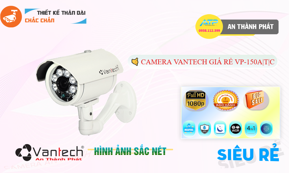 Camera VanTech VP-150A|T|C Mẫu Đẹp