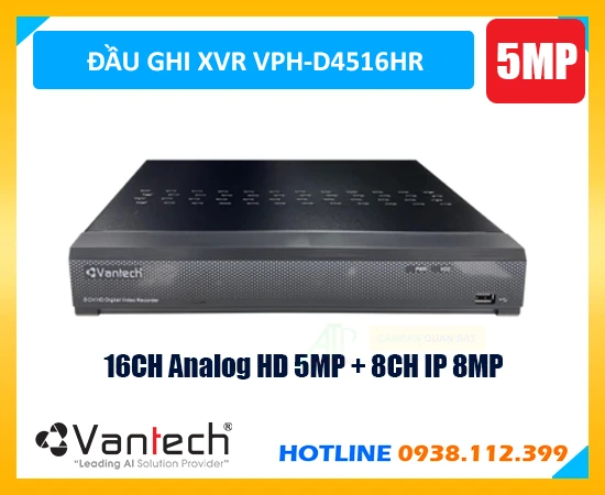 Đầu Ghi VPH-D4516HR Công Nghệ Mới