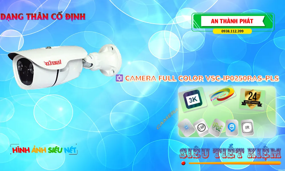 Camera Visioncop VSC-IP0250RAS-PLS