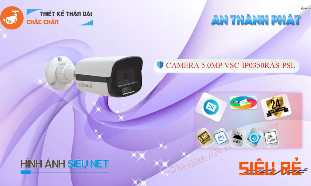 Camera Visioncop VSC-IP0350RAS-PSL