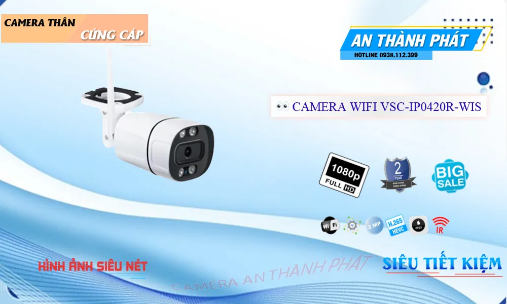 Camera IP Wifi Visioncop VSC-IP0420R-WIS