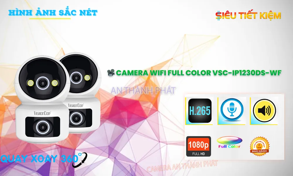Camera Visioncop IP Wifi VSC-IP1230DS-WF