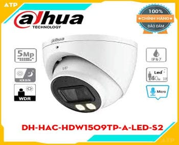 DH-HAC-HDW1509TP-A-LED-S2,HAC-HWD1509TP-A-LED-S2,HDW1509TP-A-LED-S2,HAC-HDW1509TP-A-LED,Camera HDCVI Dome 5MP Full-Color DAHUA DH-HAC-HDW1509TP-A-LED chính