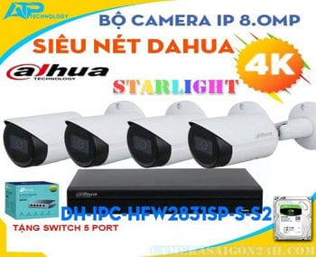 Lắp camera wifi giá rẻ camera ip dahua giá rẻ ,bộ camera ip dahua ,DH-IPC-HFW2831SP-S-S2 ,camera DH-IPC-HFW2831SP-S-S2 ,camera 4k dahua ,camera 8.0MP giá rẻ