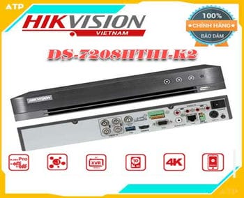 Đầu ghi 8 kênh 4K HIKVISION DS-7208HTHI-K2, HIKVISION DS-7208HTHI-K2, DS-7208HTHI-K2,Đầu ghi 8 kênh DS-7208HTHI-K2, Đầu ghi 8 kênh HIKVISION