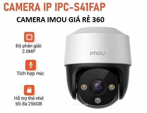 Lắp camera S42FP giá rẻ, camera imou 360 giá rẻ S42FP, camera wifi IPC-S41FP,lắp camera wifiIPC-S41FP, camera wifi full color IPC-S41FP