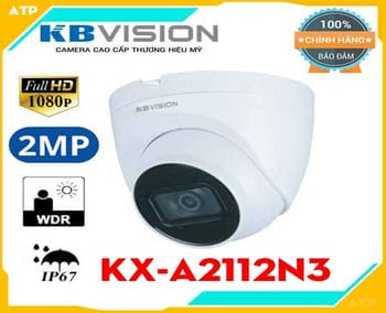 Bán camera IP Dome 2MP KBVISION KX-A2112N3,Camera IP Dome hồng ngoại 2.0 Megapixel KBVISION KX-A2112N3,KBVISION KX-A2112N3 ,lắp camera KBVISION KX-A2112N3 