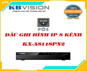 KBvision KX-A8118PN2,A8118PN2,KX-A8118PN2,Đâu ghi PoE 8 kênh kbvision KX-A8118PN2, dau ghi KX-A8118PN2,dau ghi KX-A8118PN2,dai ghi kbvision KX-A8118PN2, dau