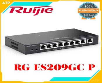 Bán Switch POE 9 cổng RUIJIE REYEE RG-ES209GC-P giá rẻ,8-port 10/100/1000Base-T PoE Switch RUIJIE RG-ES209GC-P,RG-ES209GC-P 9-Port Gigabit Smart Cloud Mananged PoE,Switch Ruijie Reyee RG-ES209GC-P 9-Port,Thiết bị mạng HUB -SWITCH Ruijie RG-ES209GC-P