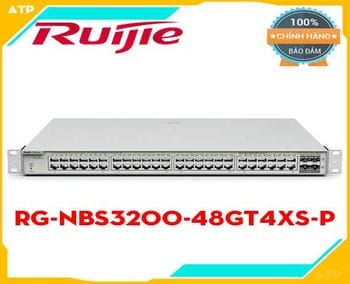 SWITCH Ruijie RG-NBS3200-48GT4XS-P chất lượng tốt,Switch Ruijie Reyee RG-NBS3200-48GT4XS-P,Switch POE 48 cổng RUIJIE REYEE RG-NBS3200-48GT4XS-P,Switch Ruijie