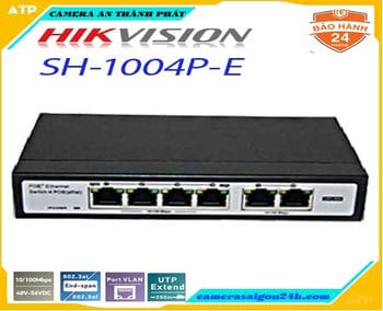 Switch Poe Hikvision SH-1004P-E, Switch SH-1004P-E, Poe Hikvision SH-1004P-E, SH-1004P-E, Hikvision SH-1004P-E