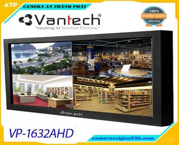 VP-1632AHD,Màn hình tích hợp ghi hình VANTECH VP-1632AHD,Đầu ghi hình 16 kênh camera AHD/Analog/IP tích hợp màn hình VANTECH VP-1632AHD