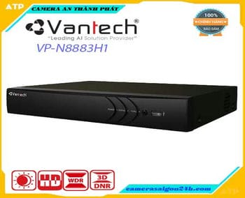 VANTECH VP-N8883H1,Đầu ghi hình camera IP 8 kênh VANTECH VP-N8883H1,Đầu ghi hình IP VANTECH VP-N8883H1,Đầu ghi 8 Channel 8.0MP NVR VP-N8883H1,Đầu ghi hình IP