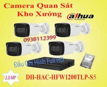 Camera quan sát kho xưởng DH-HAC-HFW-1200TLP-S5,lắp camera nhà xưởng giá rẻ, camera quan sát kho xưởng dahua, lắp đặt camera nhà xưởng chất lượng, lắp camera