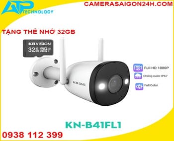 Lắp camera wifi giá rẻ KBONE KN-B41FL1,lắp đặt camera wifi kbone kn-b41fl1,mua camera wifi kbon  kn-b41fl1,camera ip wifi full color kn-b41fl,camera kbone kn-b41fl1