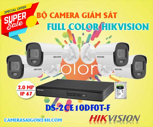 camera hikvision chính hãng full color