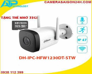 Camera IP Wifi ngoài trời Dahua DH-IPC-HFW1230DT-STW,lắp camera dahua chính hãng,lắp camera dahua chất lượng,công ty phân phối camera dahua