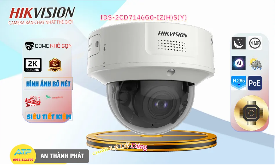 Camera Hikvision iDS-2CD7146G0-IZ(H)S(Y)