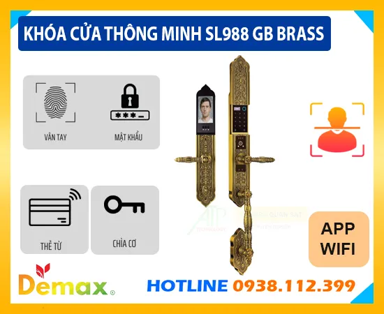 Khóa Cửa Đại Sảnh Demax SL988 GB BRASS,Demax SL988 GB BRASS,SL988 GB BRASS,Khóa Cửa Thông Minh Demax SL988 GB BRASS,Khóa Cửa Demax SL988 GB BRASS,khóa vân vay Demax SL988 GB BRASS,khóa cửa Demax SL988 GB BRASS,khóa cửa SL988 GB BRASS