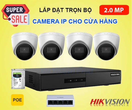 Lắp camera IP cửa hàng giá rẻ, trọn bộ camera cửa hàng,  lắp đặt camera cửa hàng trọn bộ, camera IP cho cửa hàng giá rẻ, camera Ip cửa hàng trọn bộ